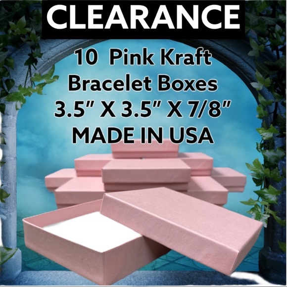 Jewelry - 10 Pink Bracelet Boxes CLEARANCE